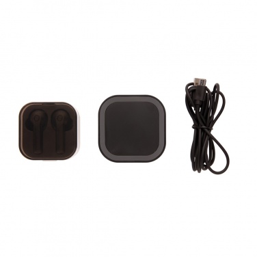 Logotrade corporate gift picture of: TWS earbuds in wireless charging case