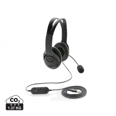 Logotrade promotional giveaways photo of: Over ear wired work headset