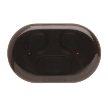 Logotrade promotional item picture of: Light up logo TWS earbuds in charging case