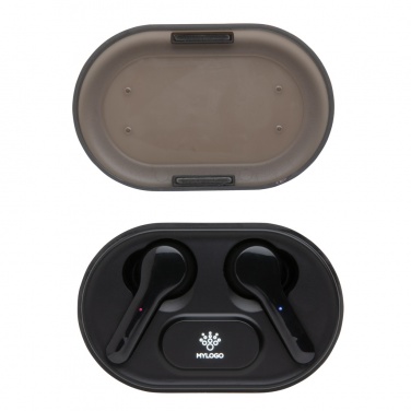 Logotrade promotional merchandise picture of: Light up logo TWS earbuds in charging case