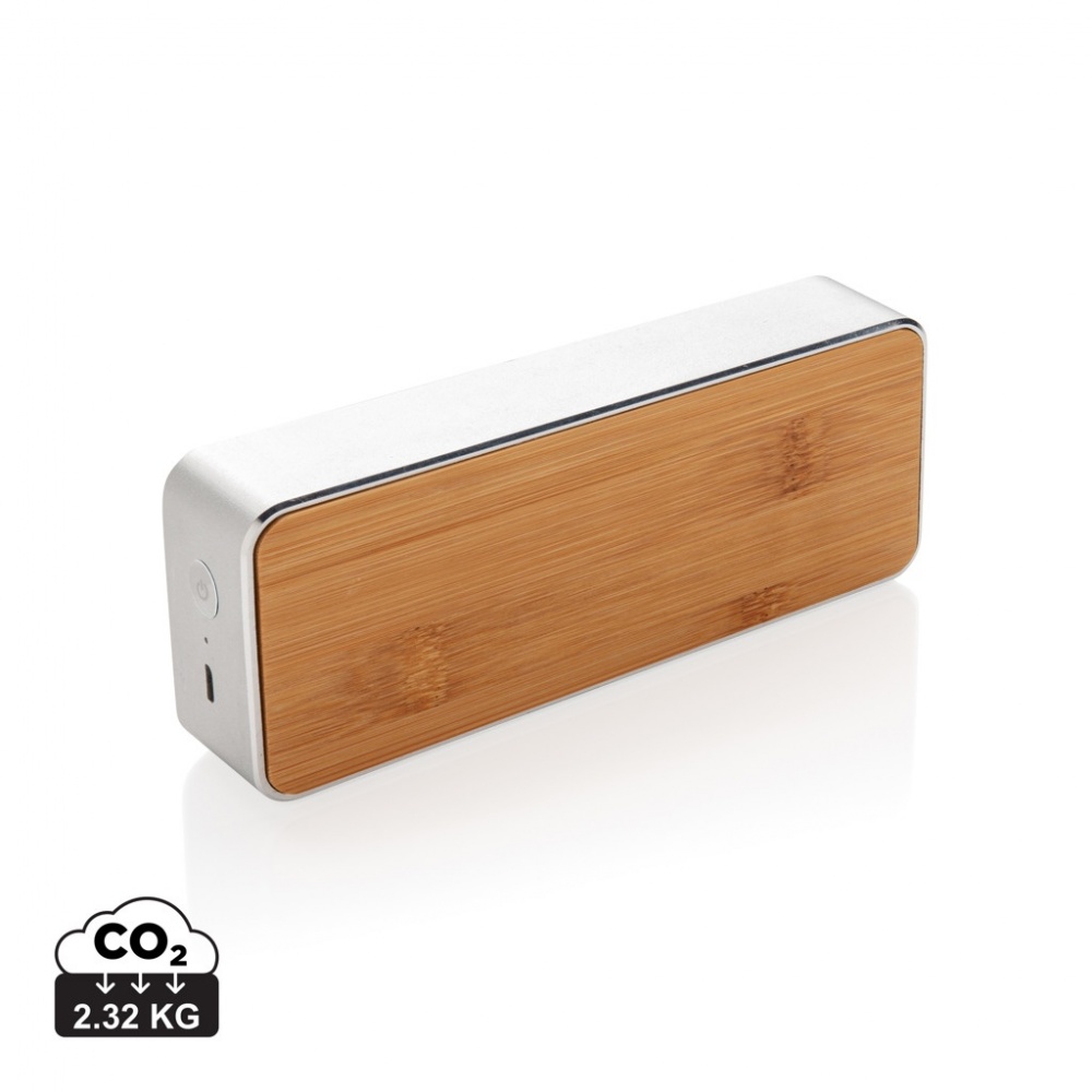 Logo trade advertising product photo of: Nevada Bamboo 3W wireless speaker