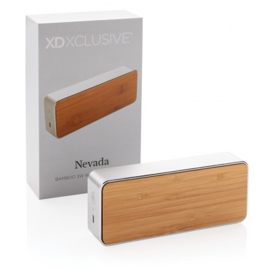 Logotrade promotional giveaway picture of: Nevada Bamboo 3W wireless speaker