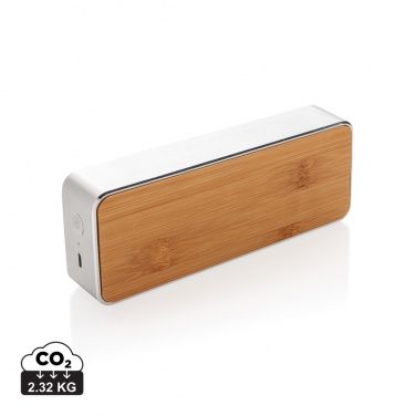 Logo trade advertising products picture of: Nevada Bamboo 3W wireless speaker