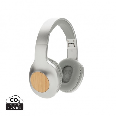 Logotrade promotional gift picture of: Dakota Bamboo wireless headphone