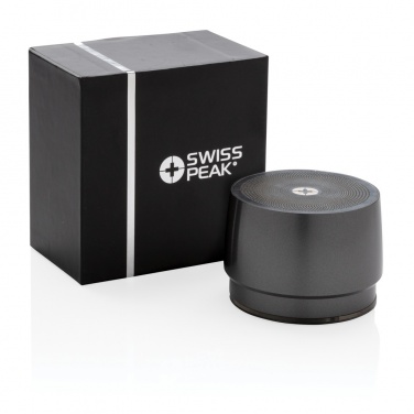 Logo trade promotional products picture of: Swiss peak 5W wireless bass speaker