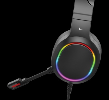 Logo trade business gifts image of: RGB gaming headset