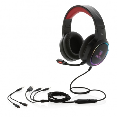 Logo trade corporate gifts image of: RGB gaming headset