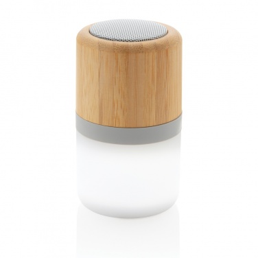 Logotrade promotional merchandise picture of: Bamboo colour changing 3W speaker light