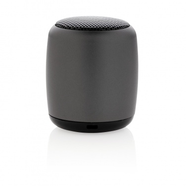 Logo trade business gifts image of: Mini aluminium wireless speaker