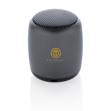 Logo trade promotional giveaways image of: Mini aluminium wireless speaker