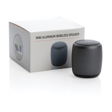 Logo trade promotional giveaway photo of: Mini aluminium wireless speaker