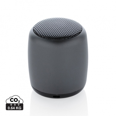 Logo trade promotional products image of: Mini aluminium wireless speaker