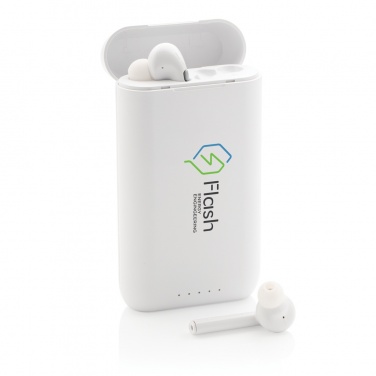 Logotrade promotional product image of: Liberty TWS earbuds with 5.000 mAh powerbank