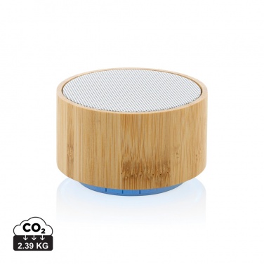 Logo trade promotional items image of: RCS recycled plastic and bamboo 3W wireless speaker