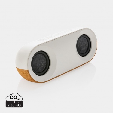 Logotrade promotional item picture of: Oregon RCS recycled plastic and cork 10W speaker