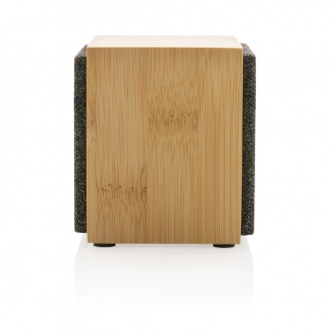 Logo trade promotional merchandise photo of: Wynn 5W bamboo wireless speaker