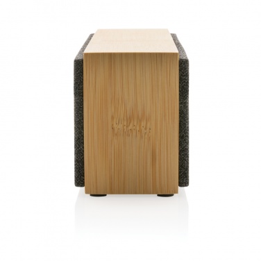 Logo trade corporate gifts image of: Wynn 10W bamboo wireless speaker