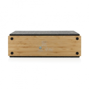 Logo trade corporate gift photo of: Wynn 20W bamboo wireless speaker