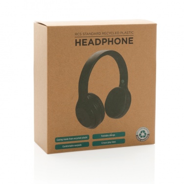 Logotrade business gift image of: RCS standard recycled plastic headphone