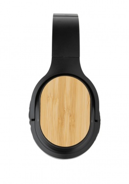 Logotrade business gift image of: RCS and bamboo Elite Foldable wireless headphone