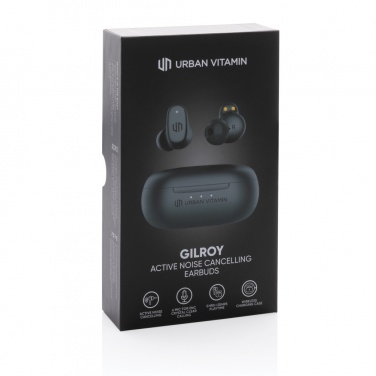 Logo trade promotional item photo of: Urban Vitamin Gilroy hybrid ANC and ENC earbuds