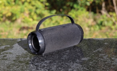 Logo trade promotional merchandise picture of: RCS recycled plastic Soundboom waterproof 6W speaker