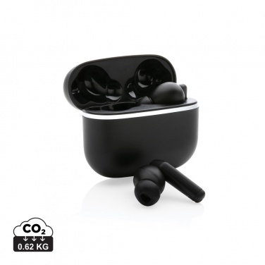 Logo trade promotional giveaway photo of: RCS recycled plastic Swiss Peak TWS earbuds 2.0