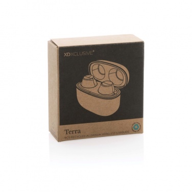 Logotrade promotional merchandise picture of: Terra RCS recycled aluminium wireless earbuds