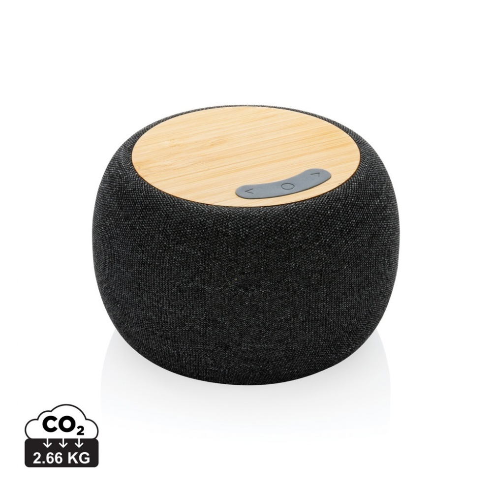 Logo trade promotional items image of: RCS Rplastic/PET and bamboo 5W speaker