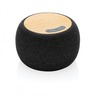 Logo trade promotional gift photo of: RCS Rplastic/PET and bamboo 5W speaker