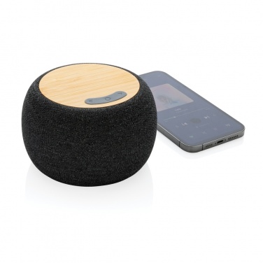 Logotrade promotional product image of: RCS Rplastic/PET and bamboo 5W speaker