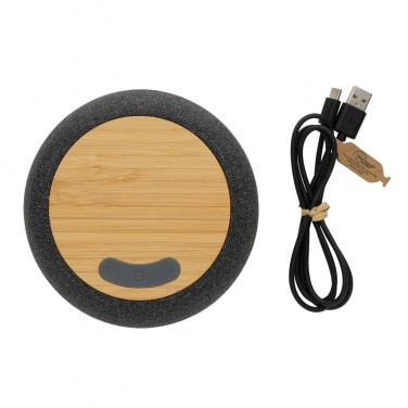 Logotrade promotional gift picture of: RCS Rplastic/PET and bamboo 5W speaker