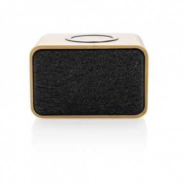 Logotrade promotional product image of: RCS Rplastic 3W speaker with bamboo 5W wireless