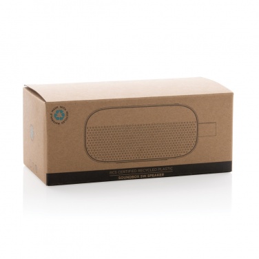 Logotrade promotional giveaway image of: RCS recycled plastic Soundbox 5W speaker