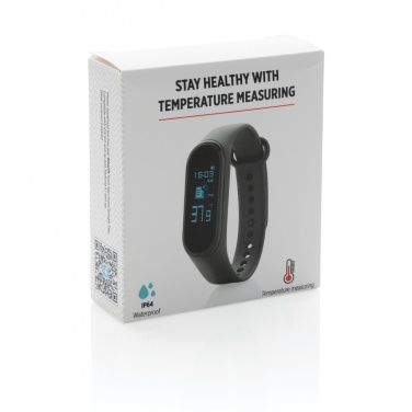 Logo trade business gifts image of: Stay Healthy Bracelet Thermometer