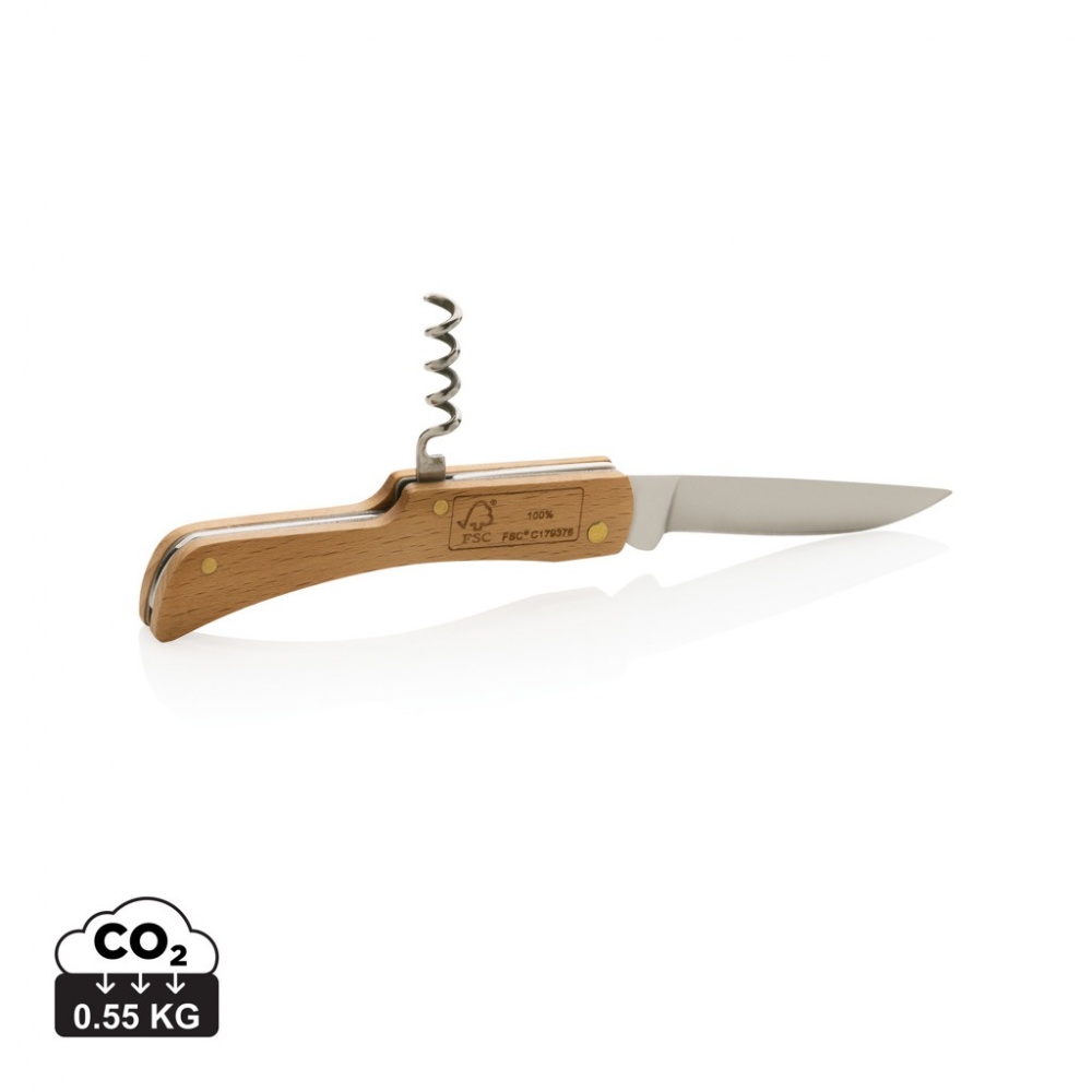 Logotrade corporate gifts photo of: Wooden knife with bottle opener