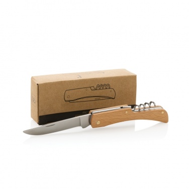 Logotrade promotional gift image of: Wooden knife with bottle opener