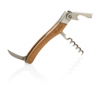 Logo trade promotional items picture of: Wooden Corkscrew