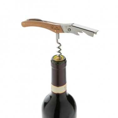 Logo trade promotional merchandise picture of: Wooden Corkscrew