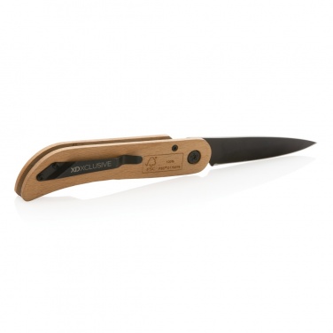 Logo trade promotional gifts picture of: Nemus Luxury Wooden knife with lock