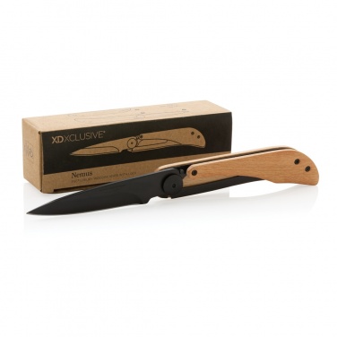 Logotrade promotional gift image of: Nemus Luxury Wooden knife with lock