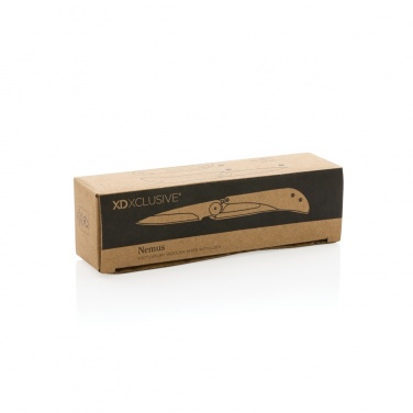 Logo trade promotional merchandise picture of: Nemus Luxury Wooden knife with lock