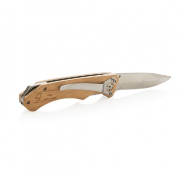 Logo trade promotional giveaways picture of: Wooden outdoor knife