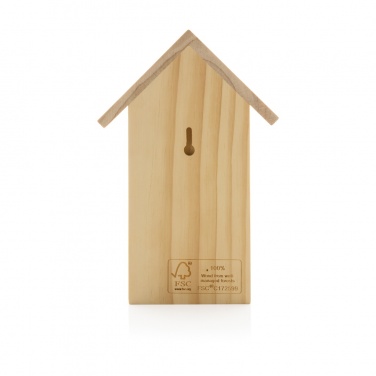 Logo trade advertising product photo of: Wooden birdhouse