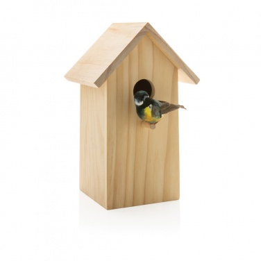 Logo trade promotional giveaways picture of: Wooden birdhouse