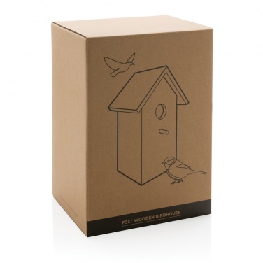 Logo trade corporate gift photo of: Wooden birdhouse