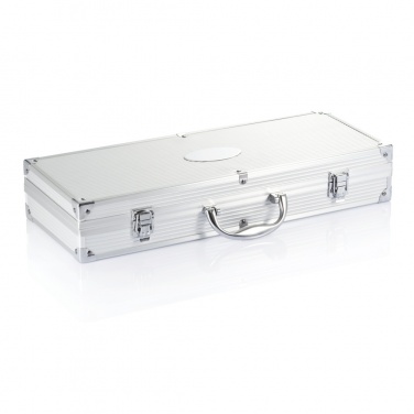 Logo trade business gift photo of: 12 pcs barbecue set in aluminium box