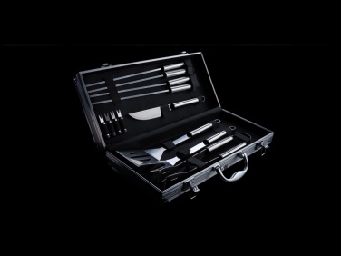 Logotrade promotional giveaway picture of: 12 pcs barbecue set in aluminium box