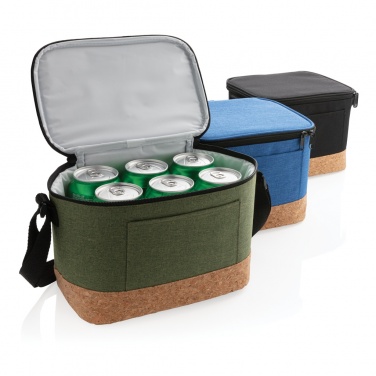 Logo trade promotional items image of: Two tone cooler bag with cork detail