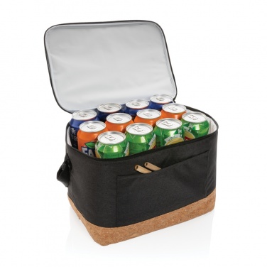 Logotrade business gift image of: Impact AWARE™ XL RPET two tone cooler bag with cork detail